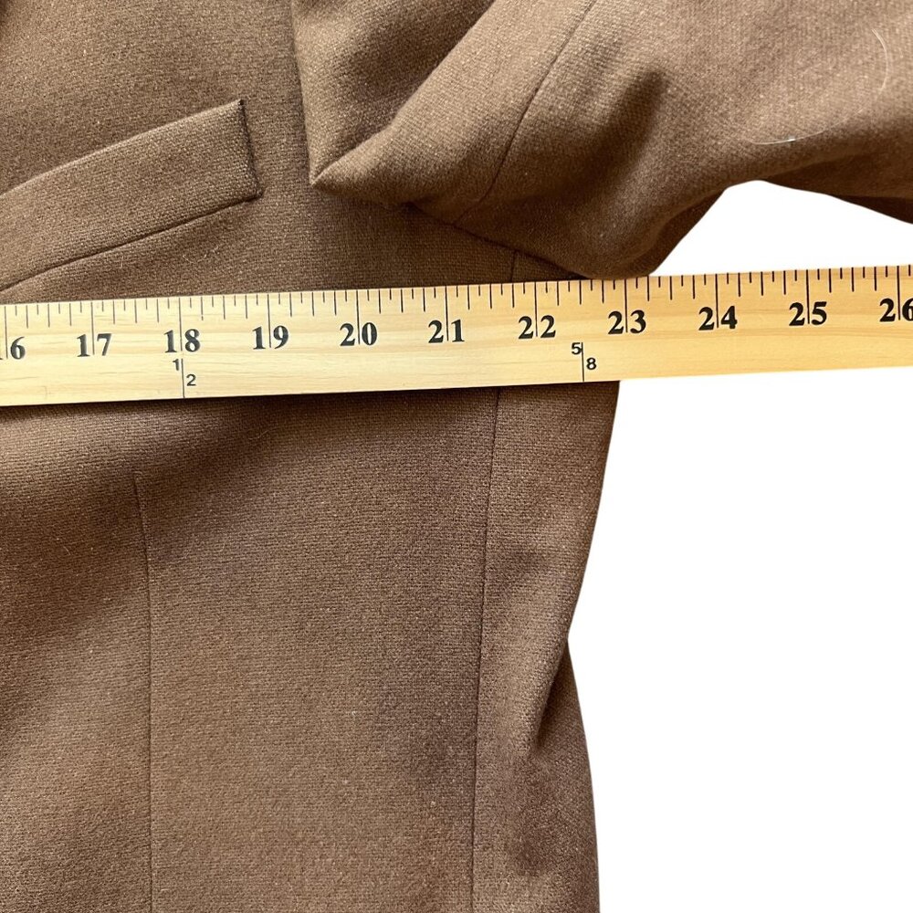 Oscar de la Renta Mens 42R Blazer Brown Wool Cashmere Blend Sport Coat Jacket - Picture 11 of 16